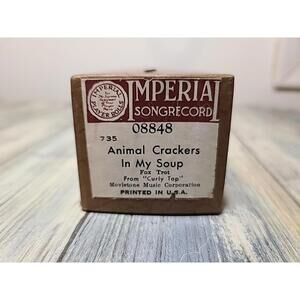 Imperial Player Roles By Imperial Song Record # 08848 Animal Crackers In My Soup